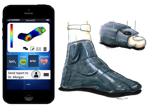«Умные» носки для диабетиков подключены к мобильной аппликации